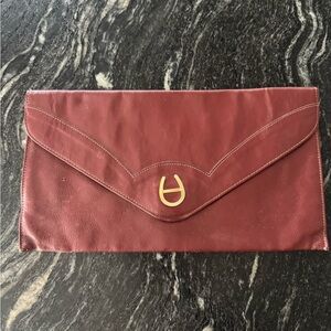 Elegant Burgundy Clutch